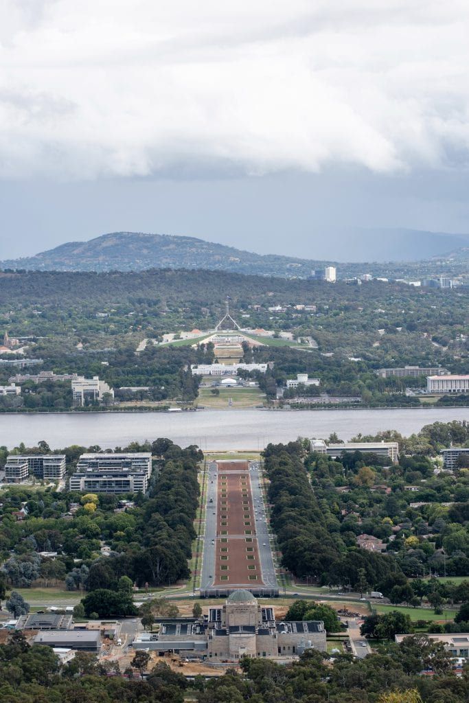 View from Mount Ainslie
