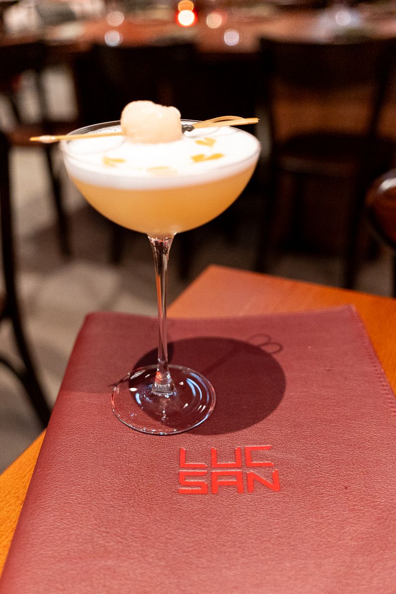 Cocktail on a Luc-San menu at Hotel Indigo Sydney Potts Point