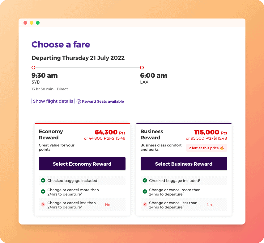 Use velocity points to book United business