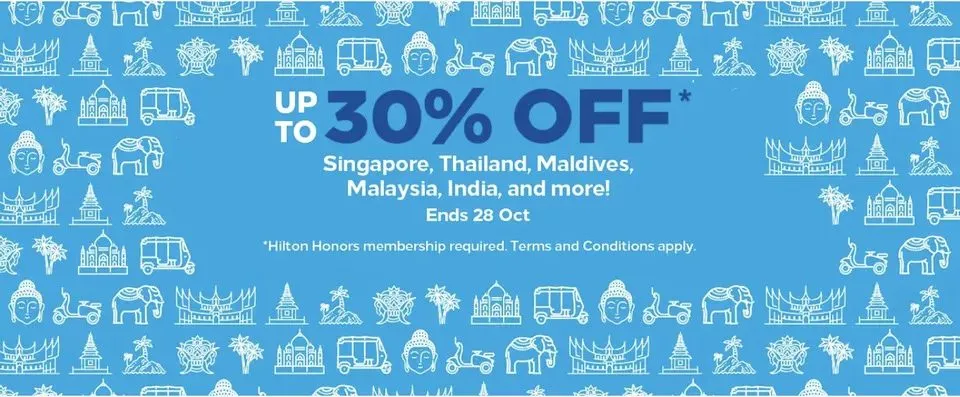 Hilton October Sale Up to 30% Discount