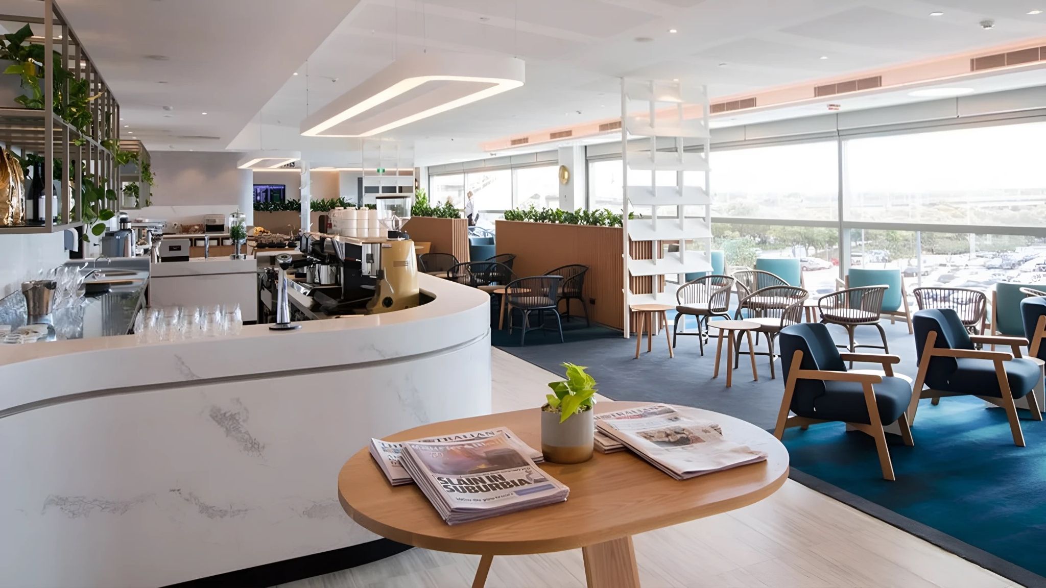 Qantas' International Lounge in Brisbane