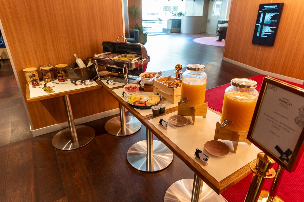 Breakfast buffet at The X restaurant, Hotel Indigo Sydney Potts Point