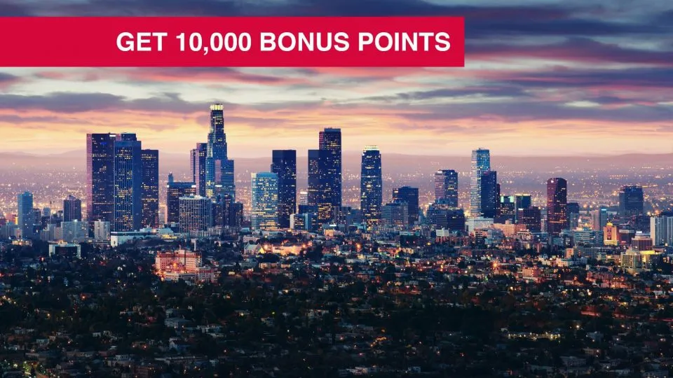 10,000 Bonus Velocity Points on Flights to LA