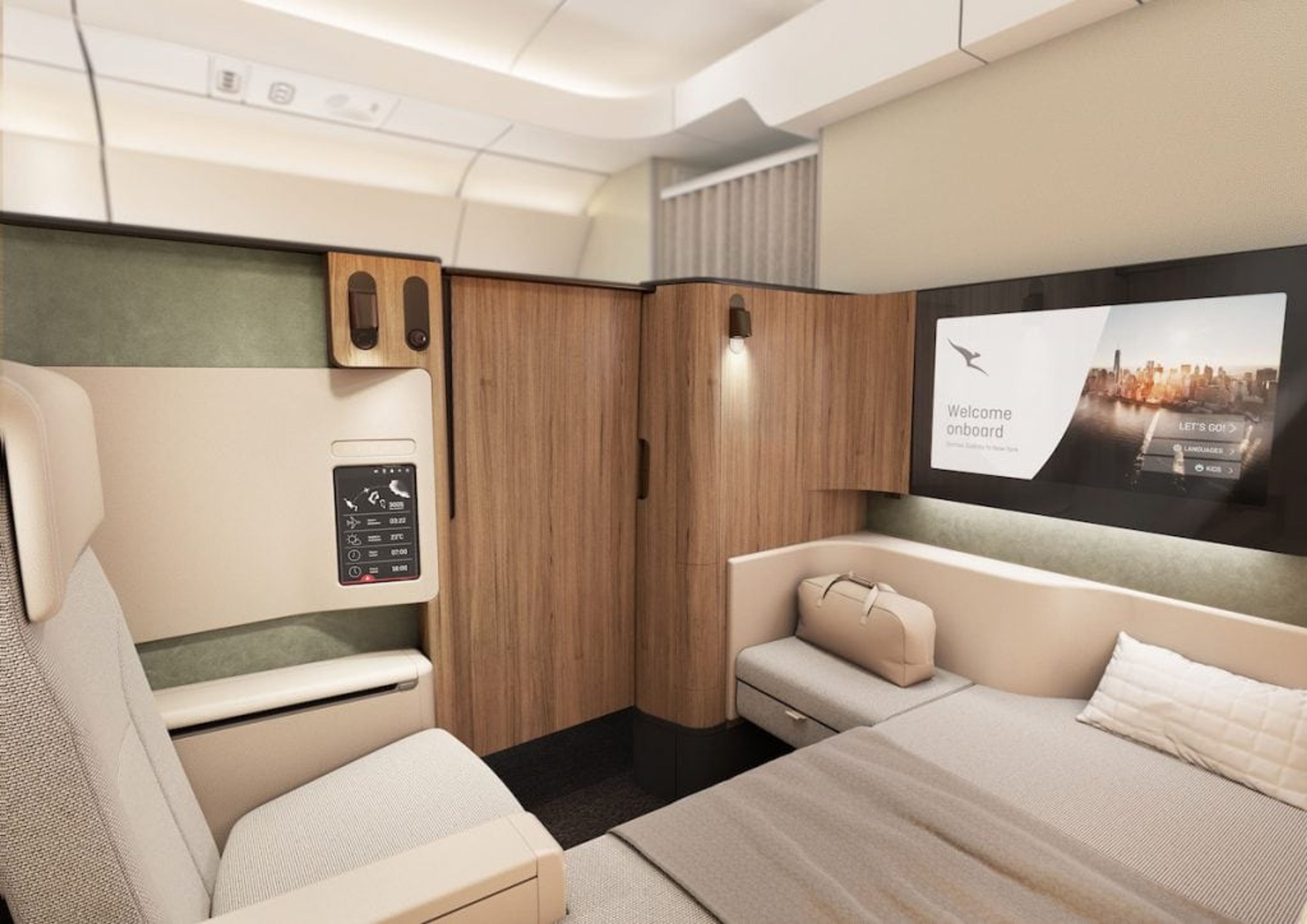 Qantas a350 First Class