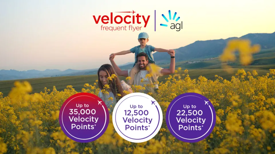 35,000 Velocity Points With AGL Energy