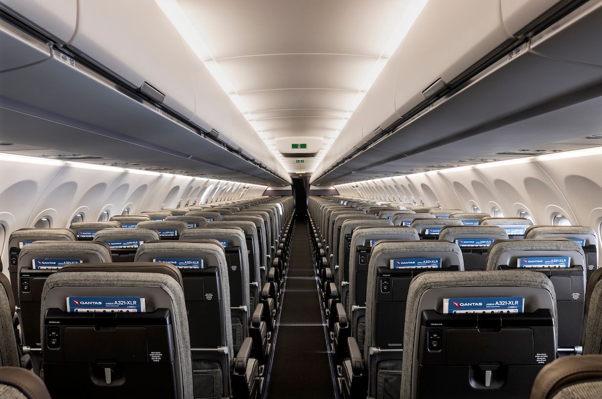 Qantas A321XLR Economy cabin