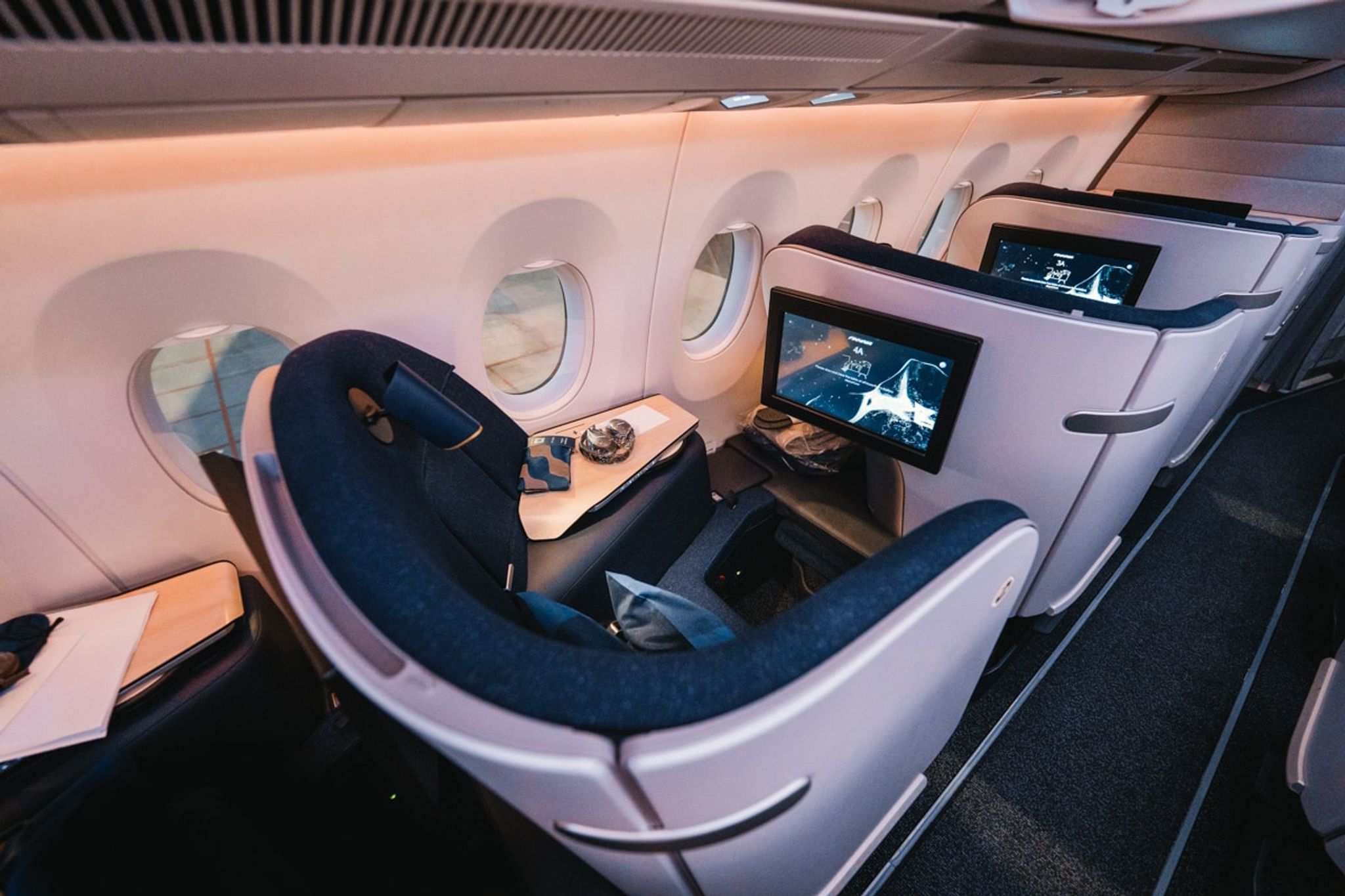 Finnair A350 business class seat