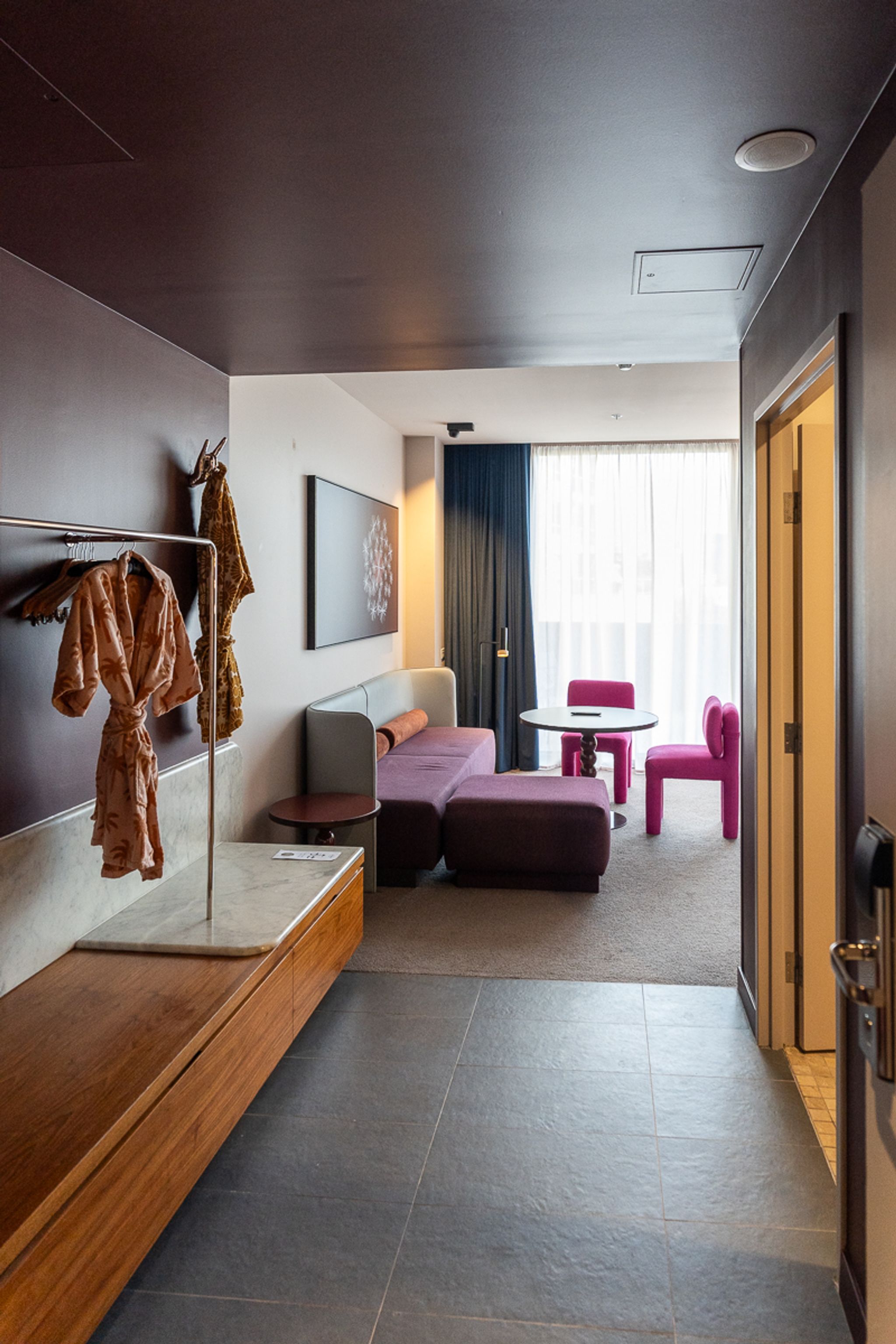 Entry hall leading to the lounge of the Terrace Suite at Hotel Indigo Sydney Potts Point