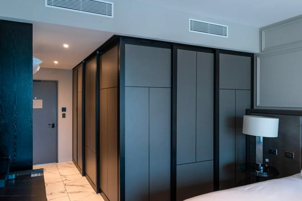 Wardrobes and entry hall in a room at Sofitel Adelaide