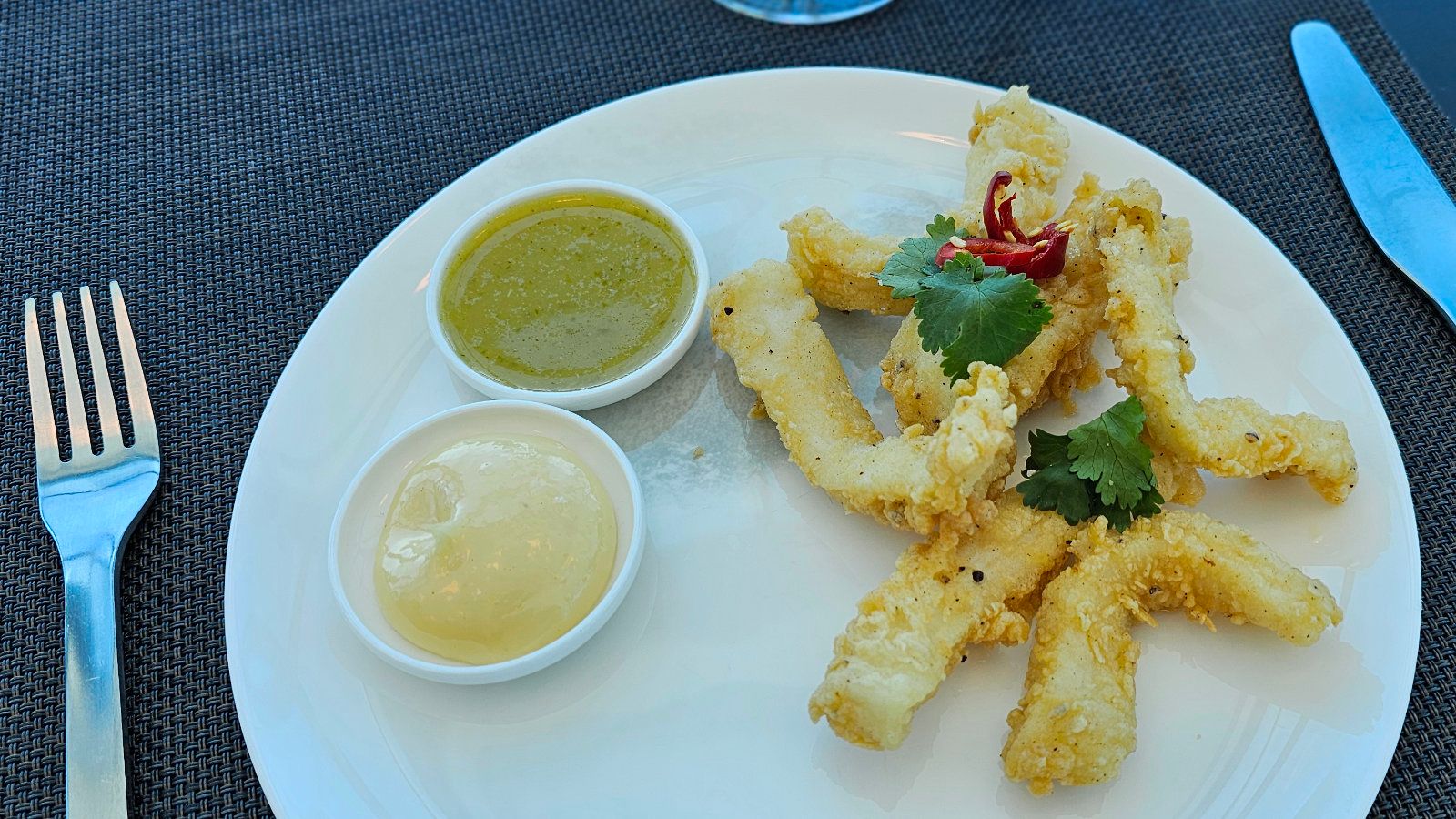 Dining at the Qantas First Lounge in Melbourne