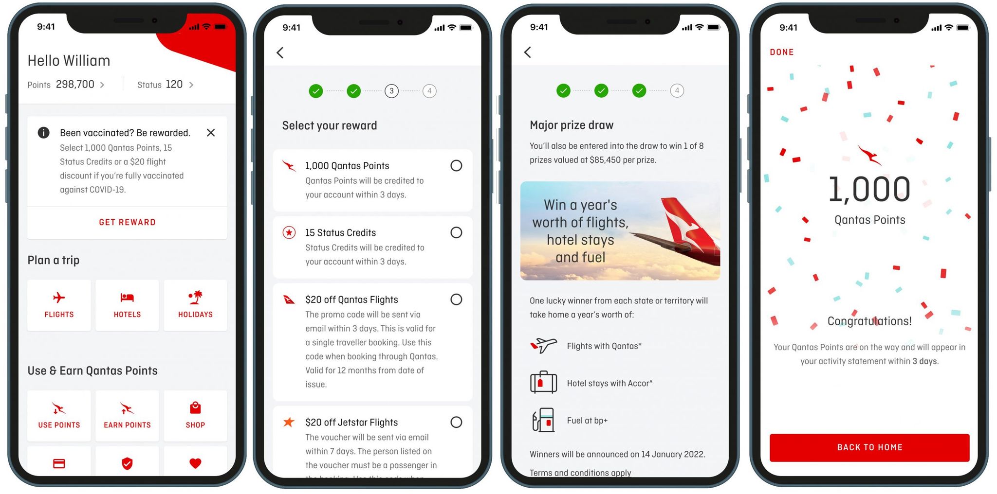Qantas Vaccination Promo