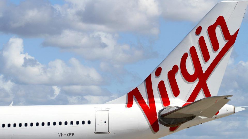 Virgin Australia aircraft tail fin