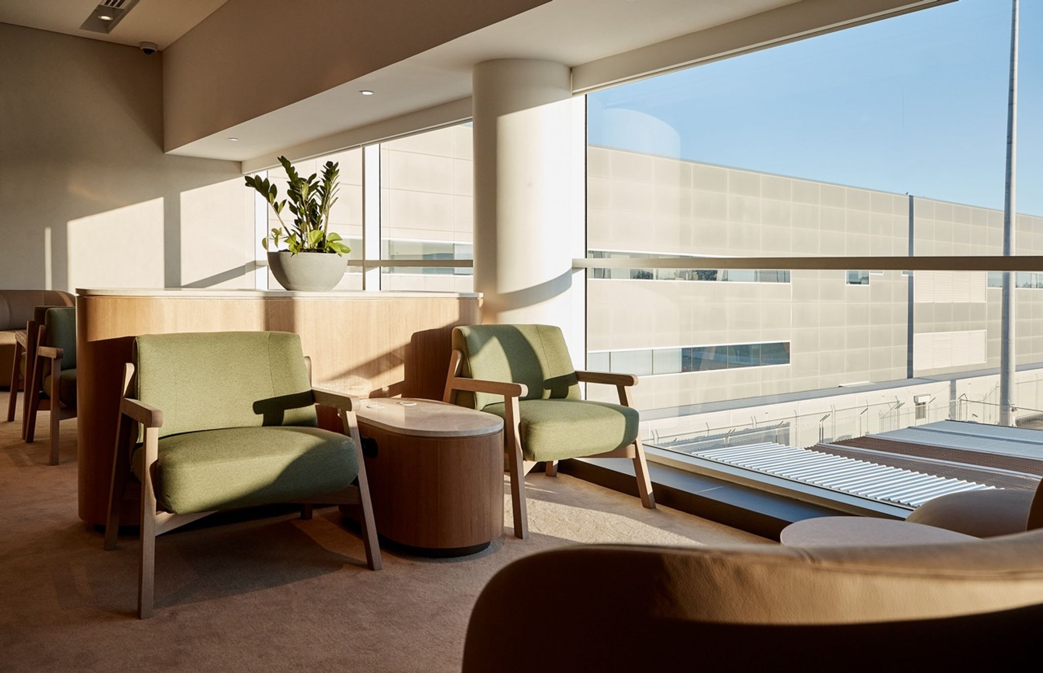 Qantas Business Lounge Adelaide seating options