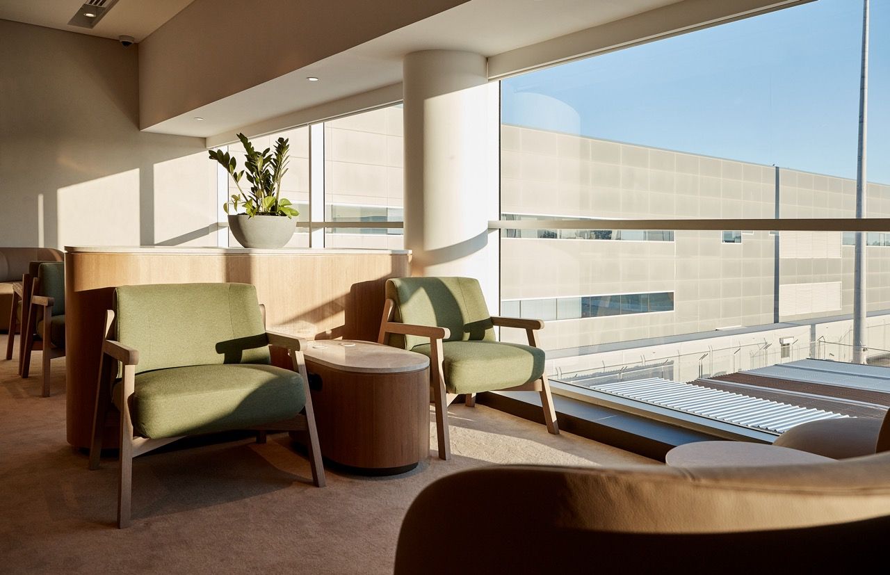 Qantas Business Lounge Adelaide seating options