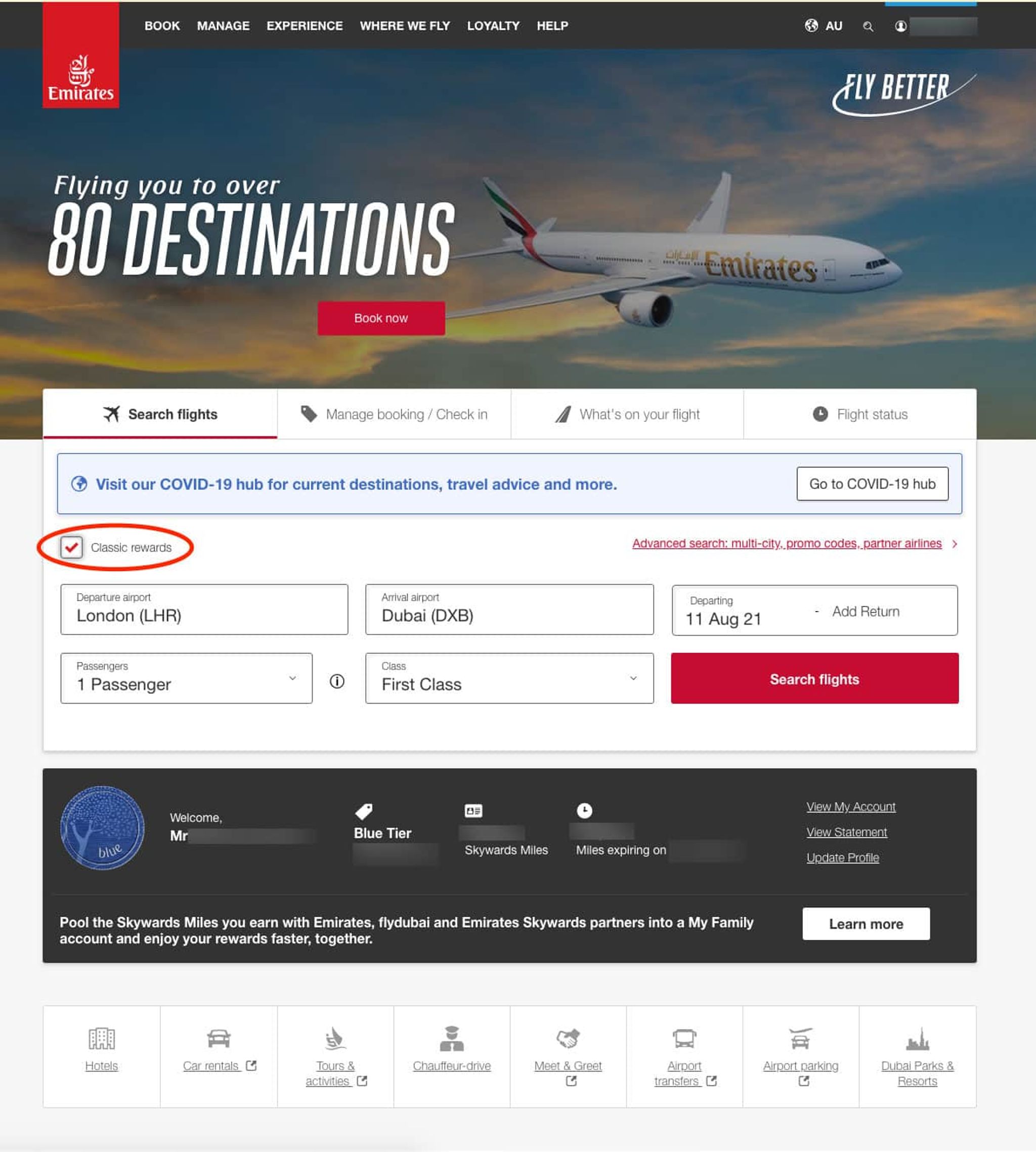 Emirates Skywards Ultimate Guide Destinations