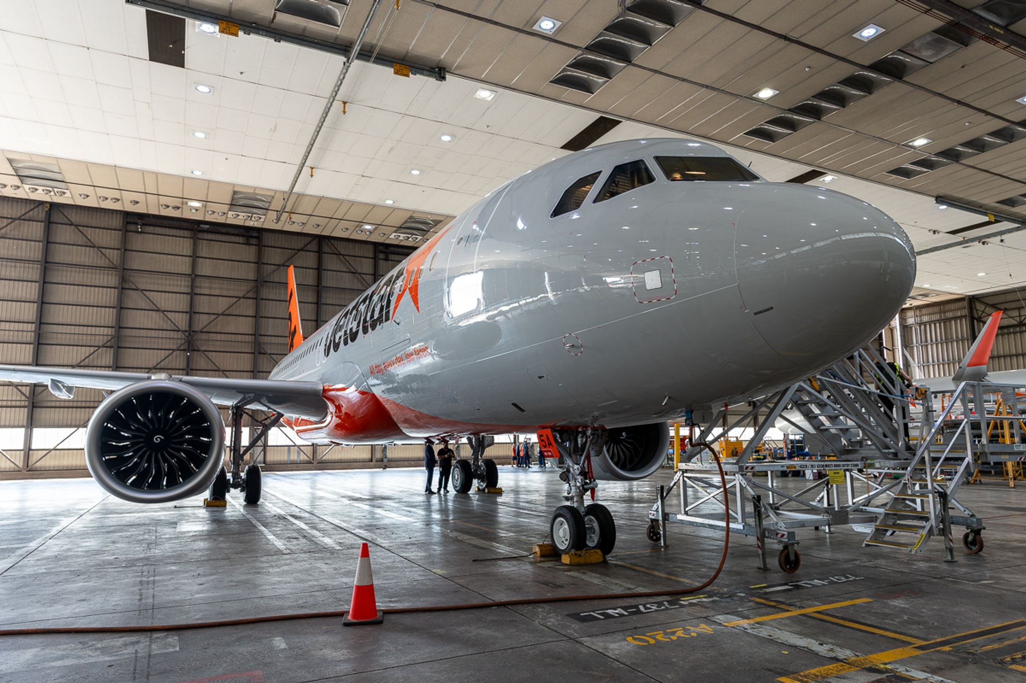 Jetstar A320neo In Melbourne Hangar
