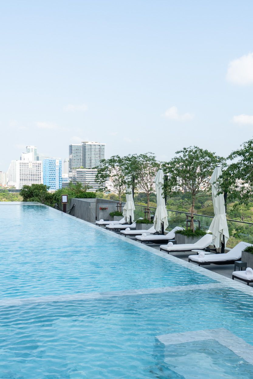 The Ritz Carlton Bangkok pool seating