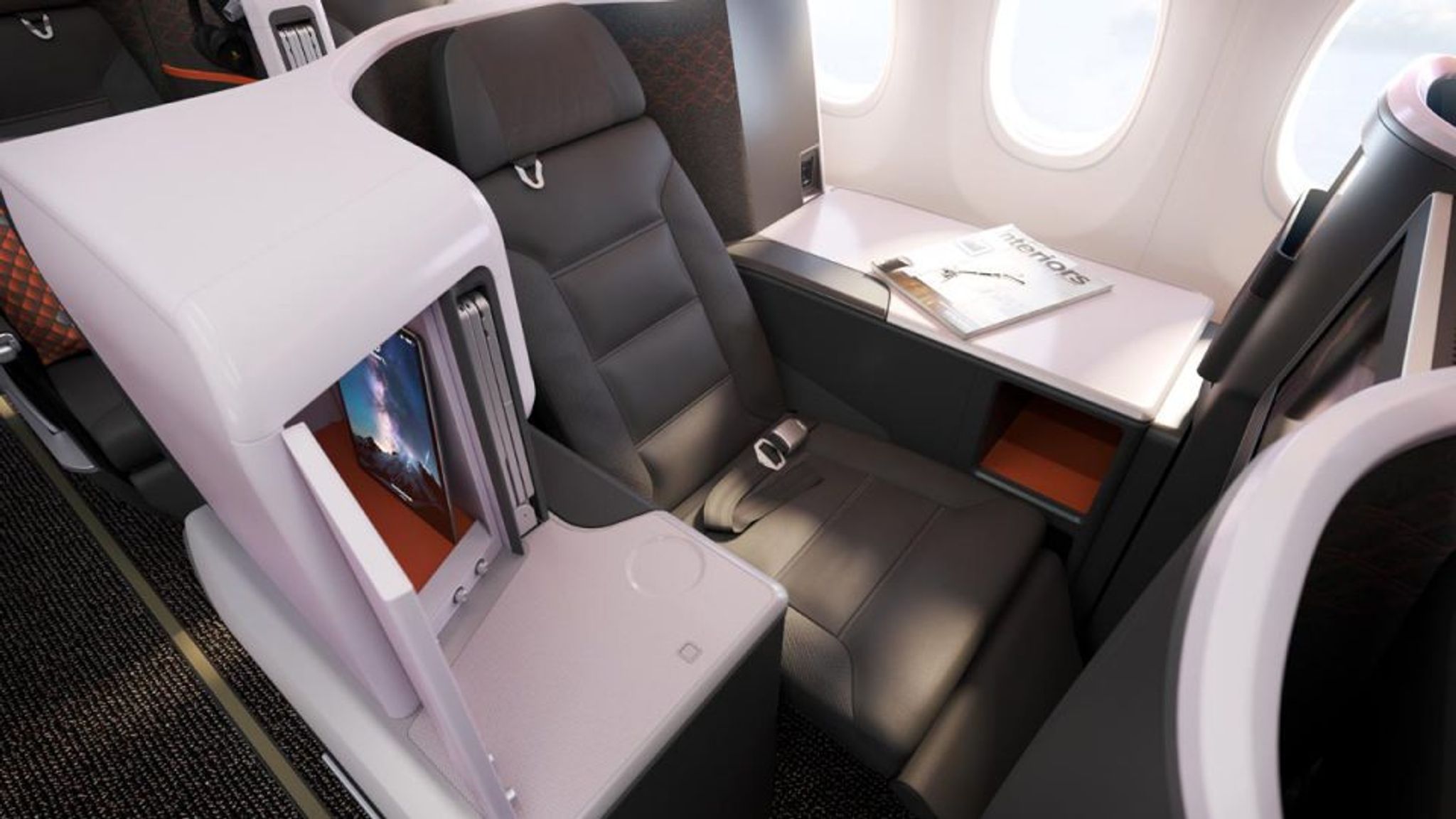 Singapore Airlines Unveils New Boeing 737-8 Cabin