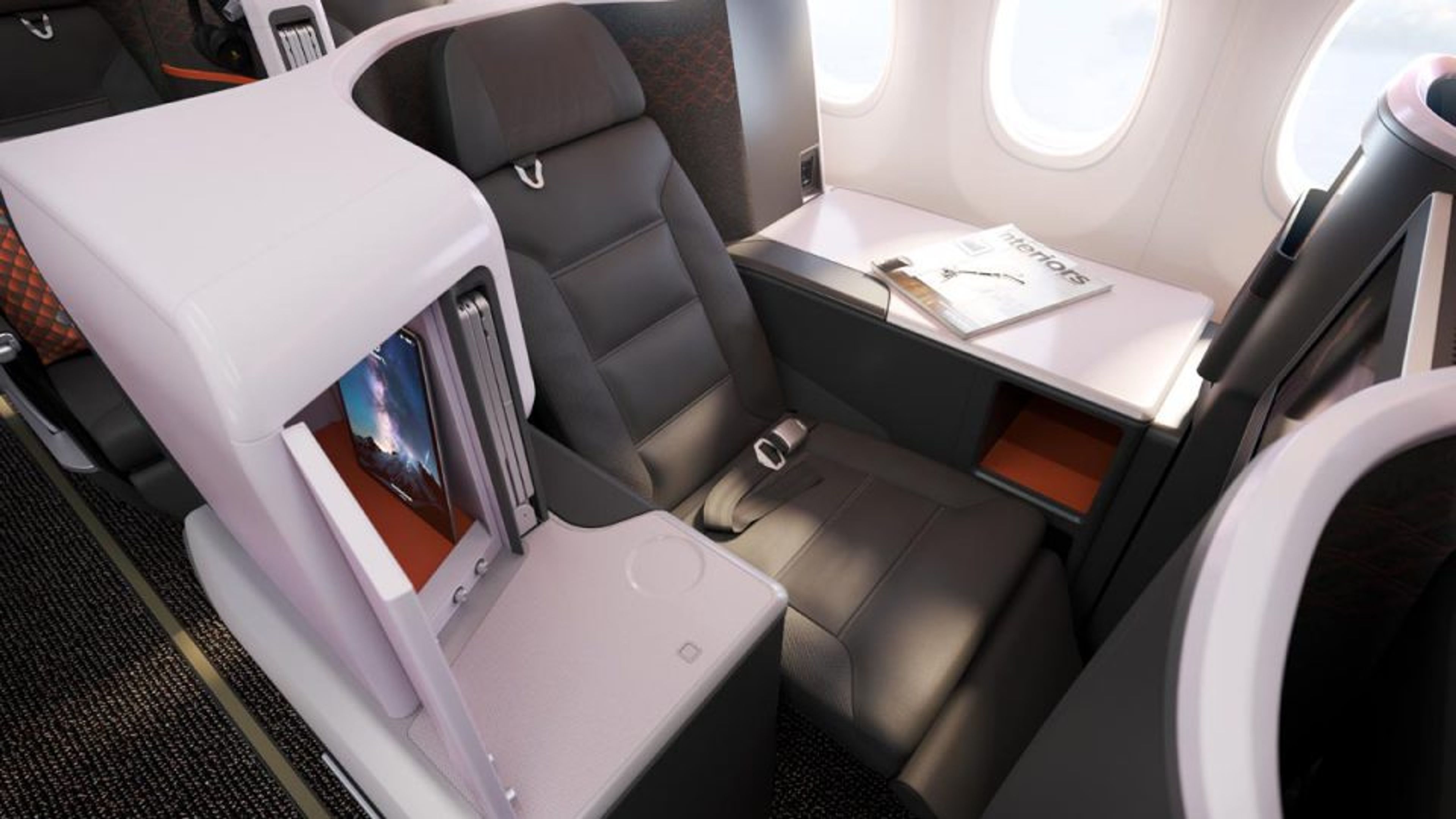 Singapore Airlines Unveils New Boeing 737-8 Cabin