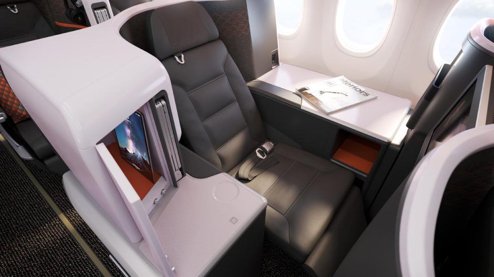 Singapore Airlines Unveils New Boeing 737-8 Cabin