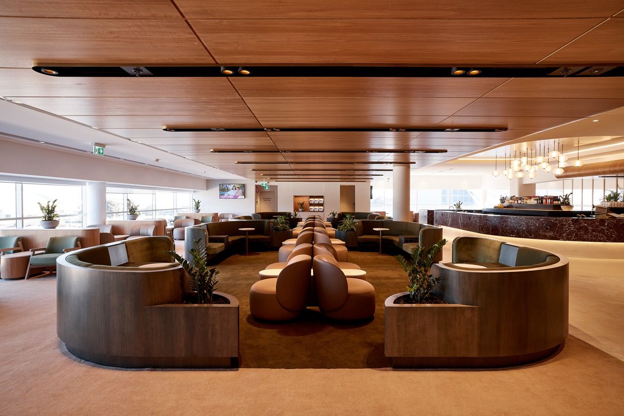 Qantas Business Lounge Adelaide seating options