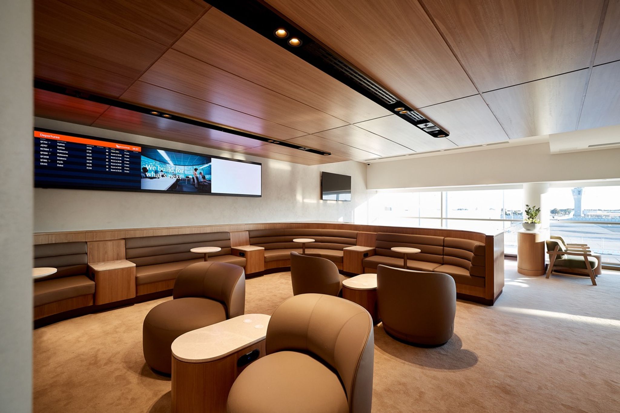 Qantas Business Lounge Adelaide seating options