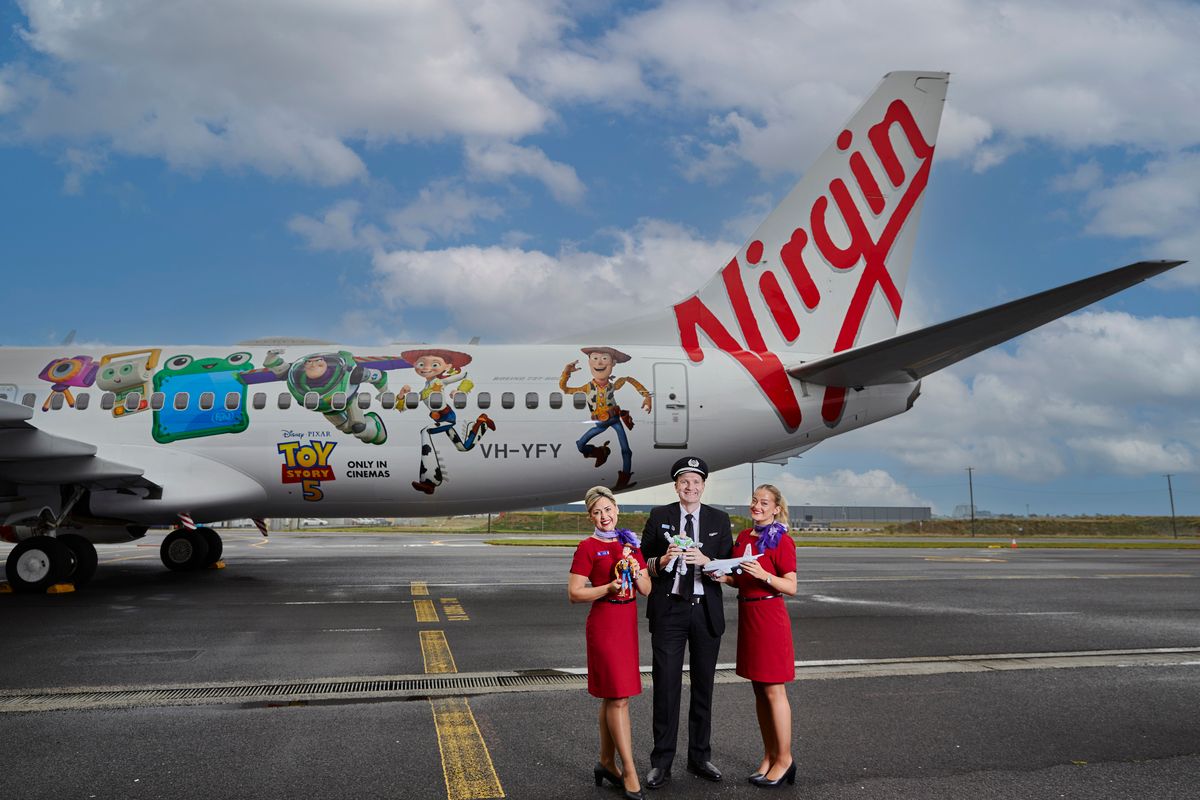 Virgin Australia Toy Story 5 Plane