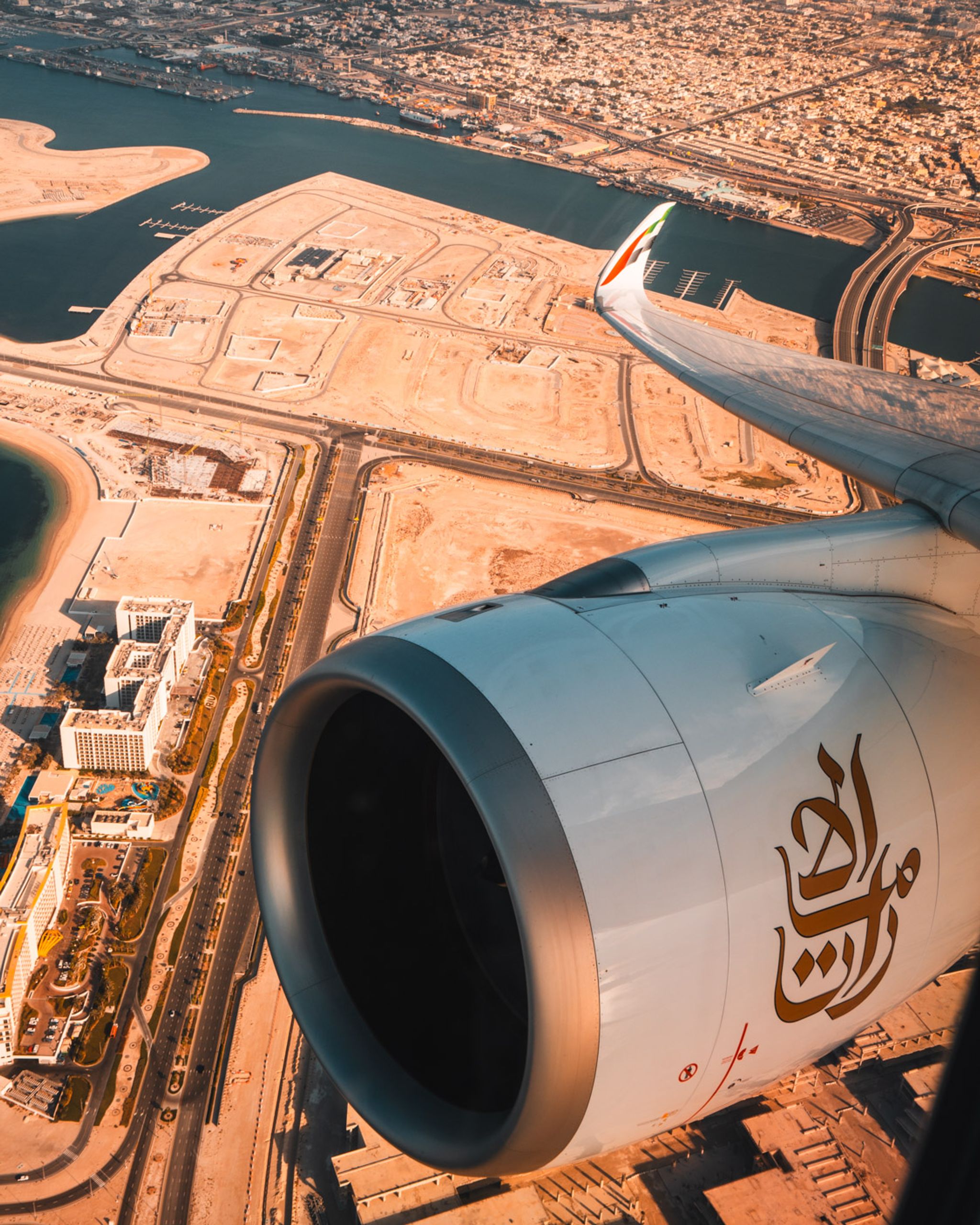 Emirates A350 wing