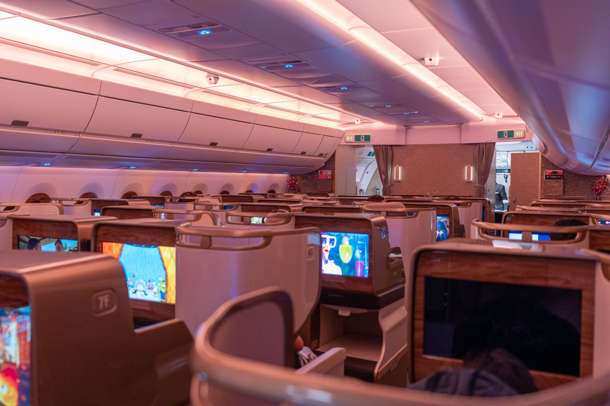 Emirates A350 cabin