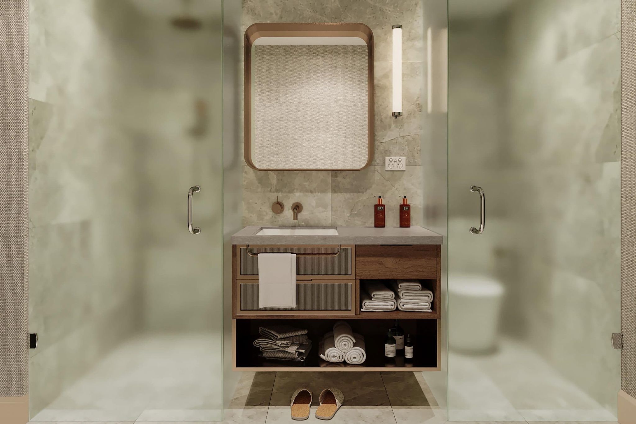 Nice interior and very clean Restroom