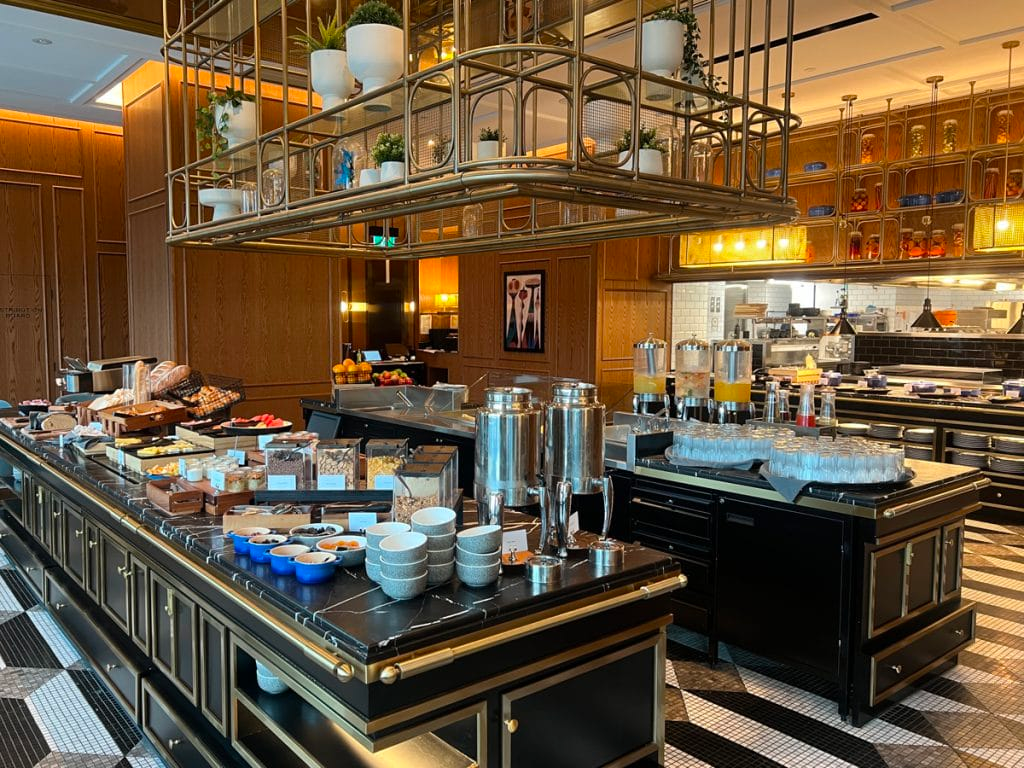 Breakfast buffet at Garçon Bleu, Sofitel Adelaide