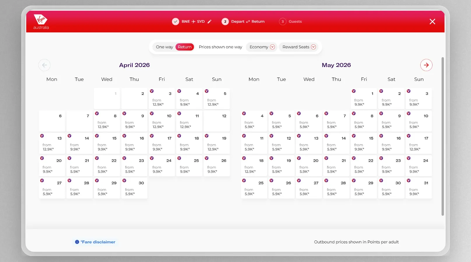 Virgin Australia's new all-in-one flight search tool