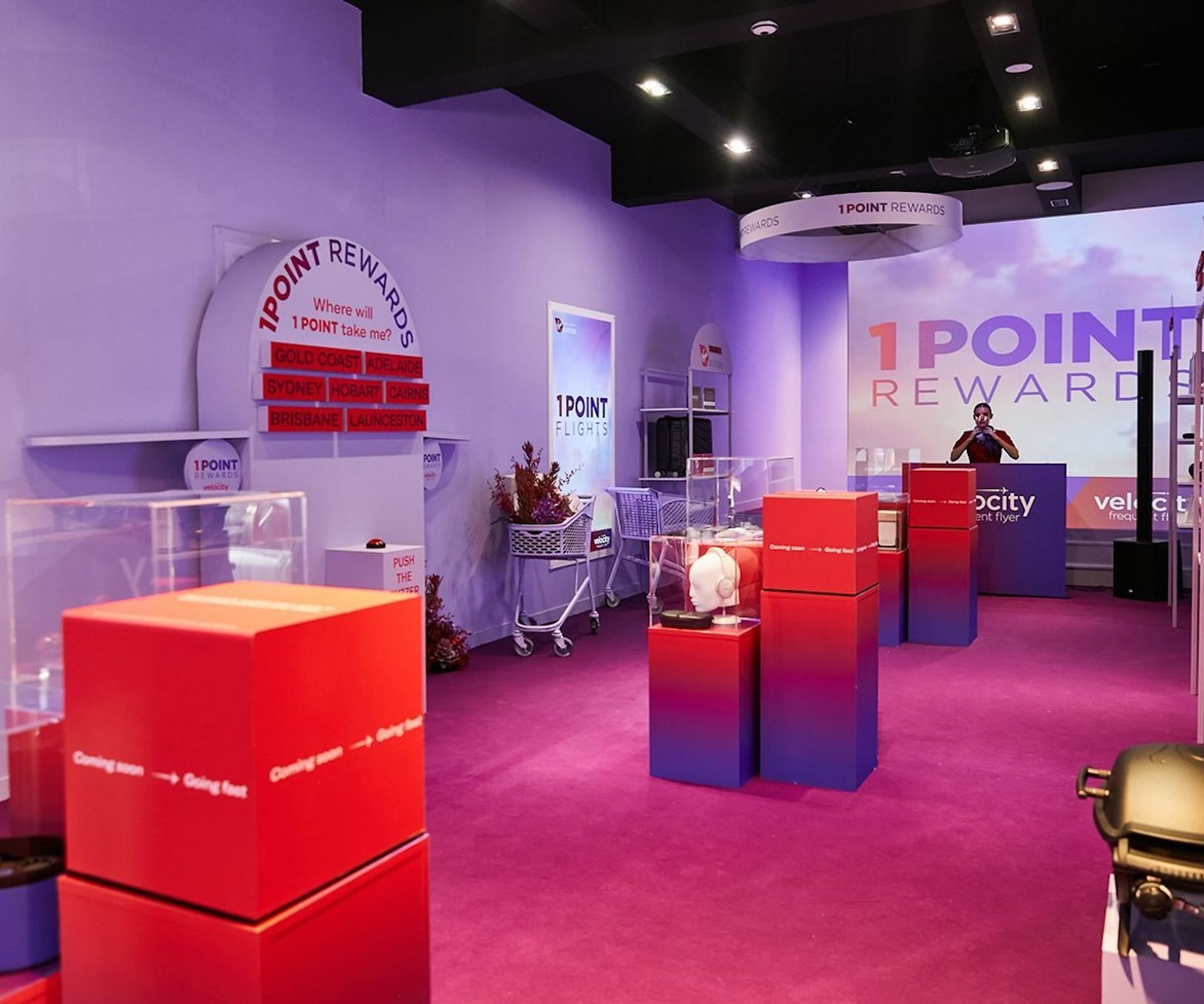 Velocity 1 Point Rewards pop-up store